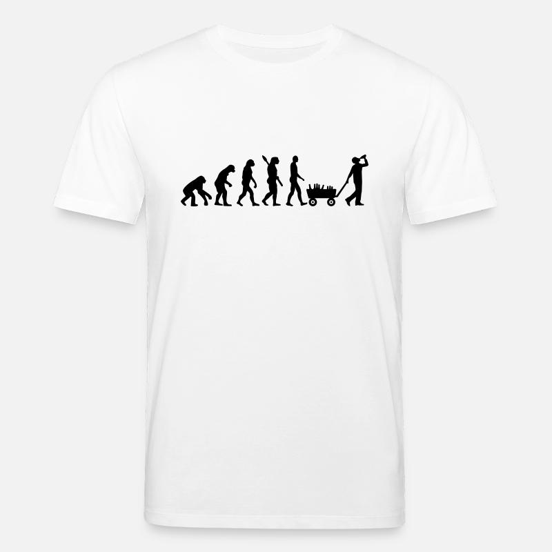 Évolution Alcool - T-shirt bio CREATOR Stanley/Stella Unisexe - blanc