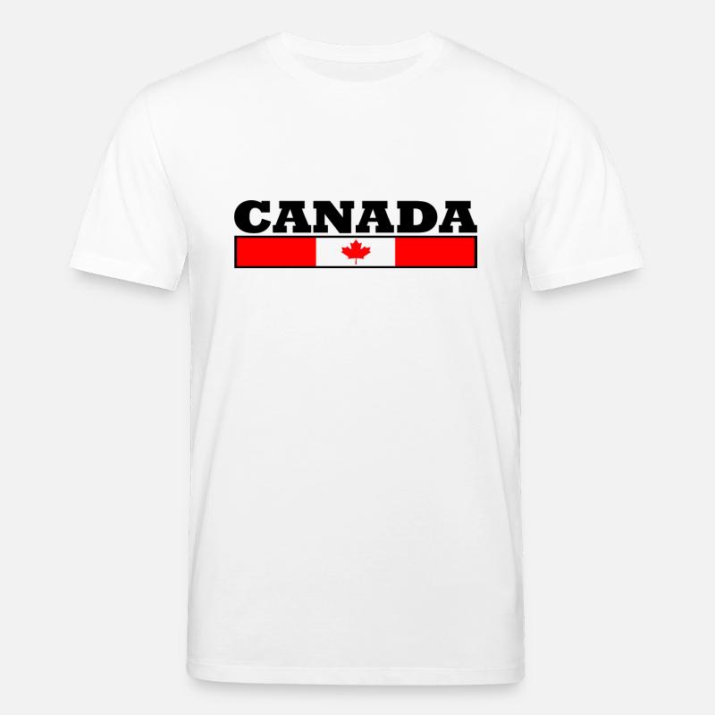 Drapeau du Canada - T-shirt bio CREATOR Stanley/Stella Unisexe - blanc