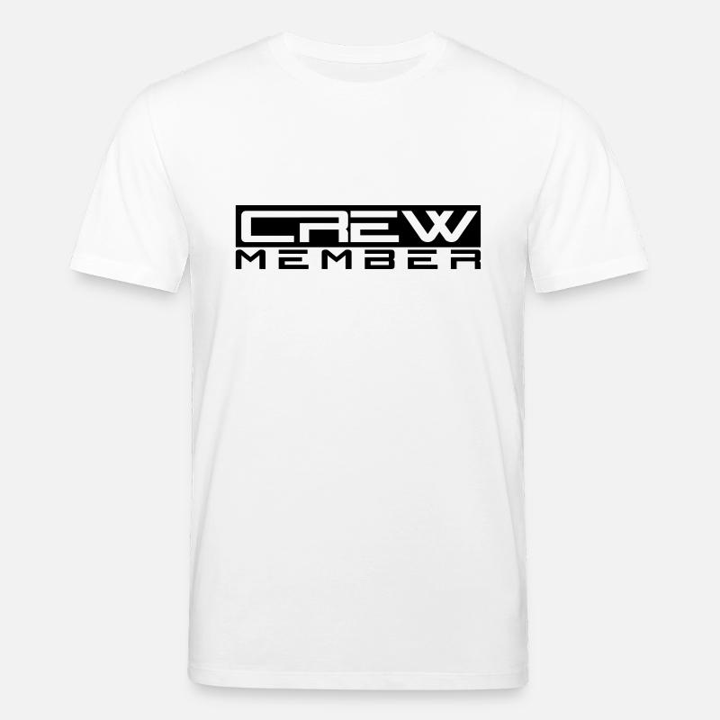 Crew Member Logo Design - T-shirt bio CREATOR Stanley/Stella Unisexe - blanc