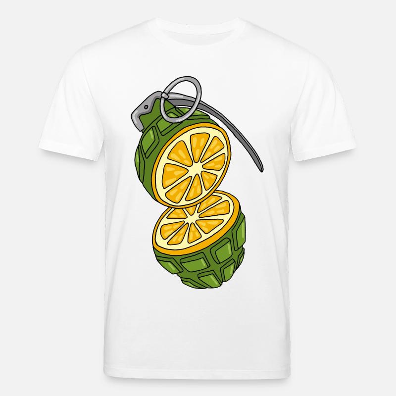 Die Granate ist eine Orange. - Stanley/Stella Unisex Bio-T-Shirt CREATOR  - Weiß