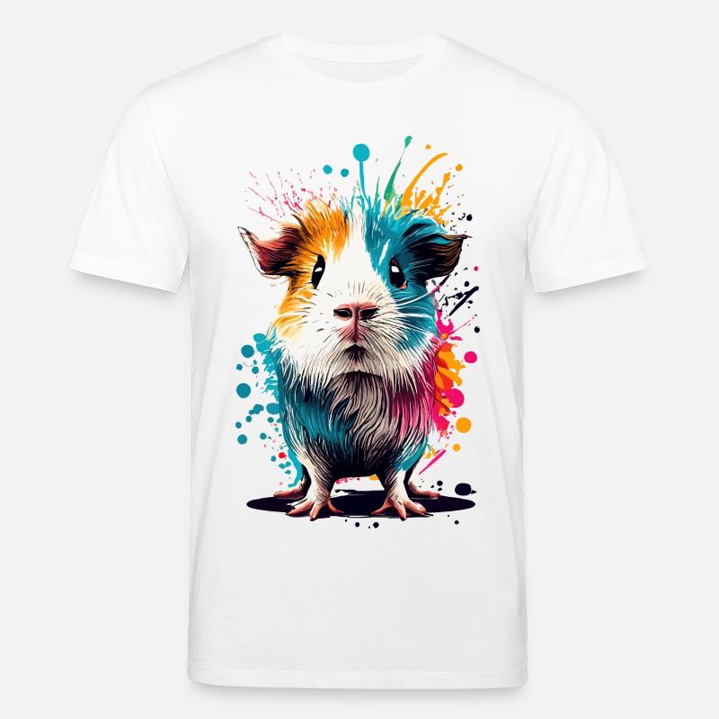 Cochon d’Inde - Mignon cochon d’Inde - T-shirt bio CREATOR Stanley/Stella Unisexe - blanc