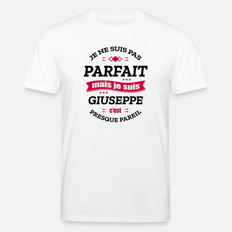 GIUSEPPE PARFAIT - PRENOM GIUSEPPE - T-shirt bio CREATOR Stanley/Stella Unisexe - blanc