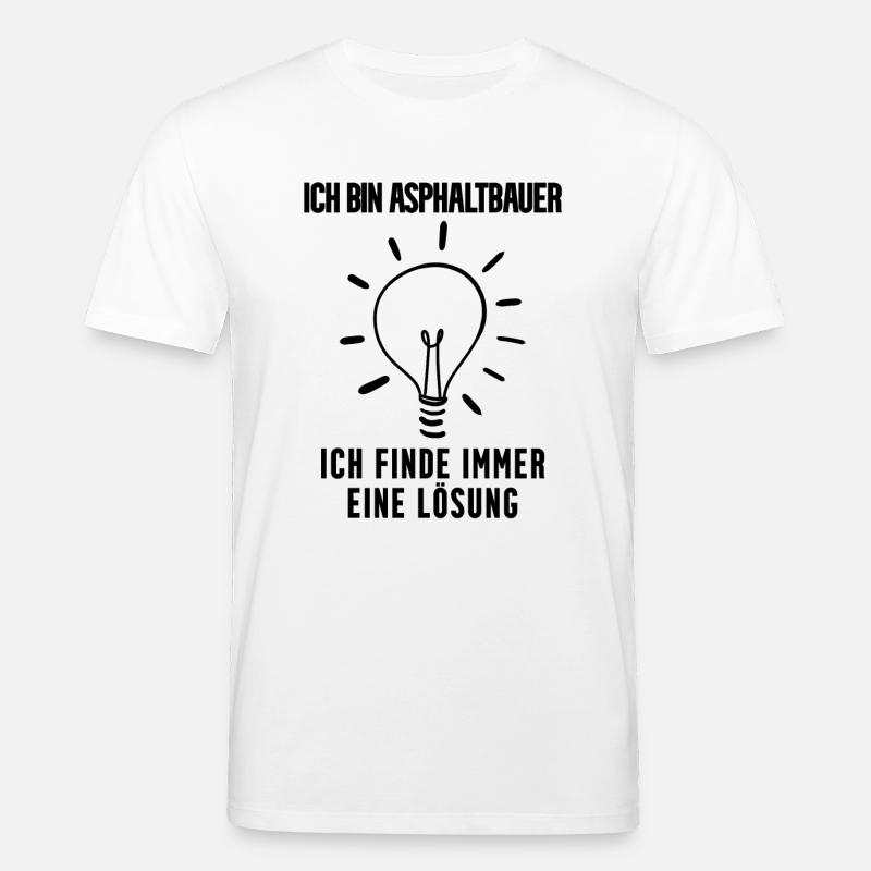 Asphaltbauer Beruf Ausbildung - Stanley/Stella Unisex Bio-T-Shirt CREATOR  - Weiß