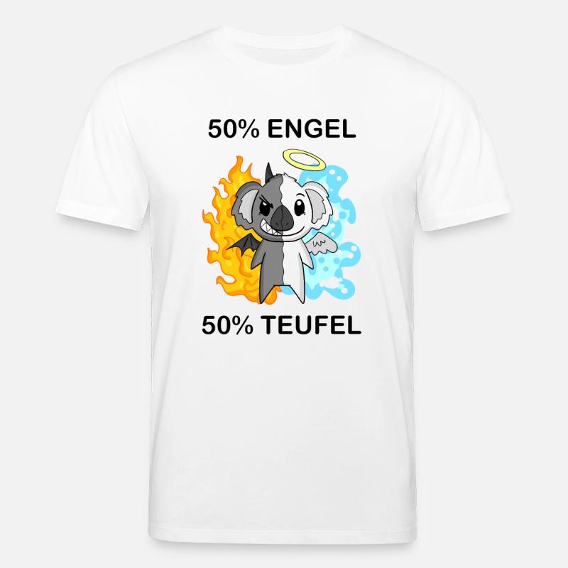 Koala - Engel und Teufel - Stanley/Stella Unisex Bio-T-Shirt CREATOR  - Weiß