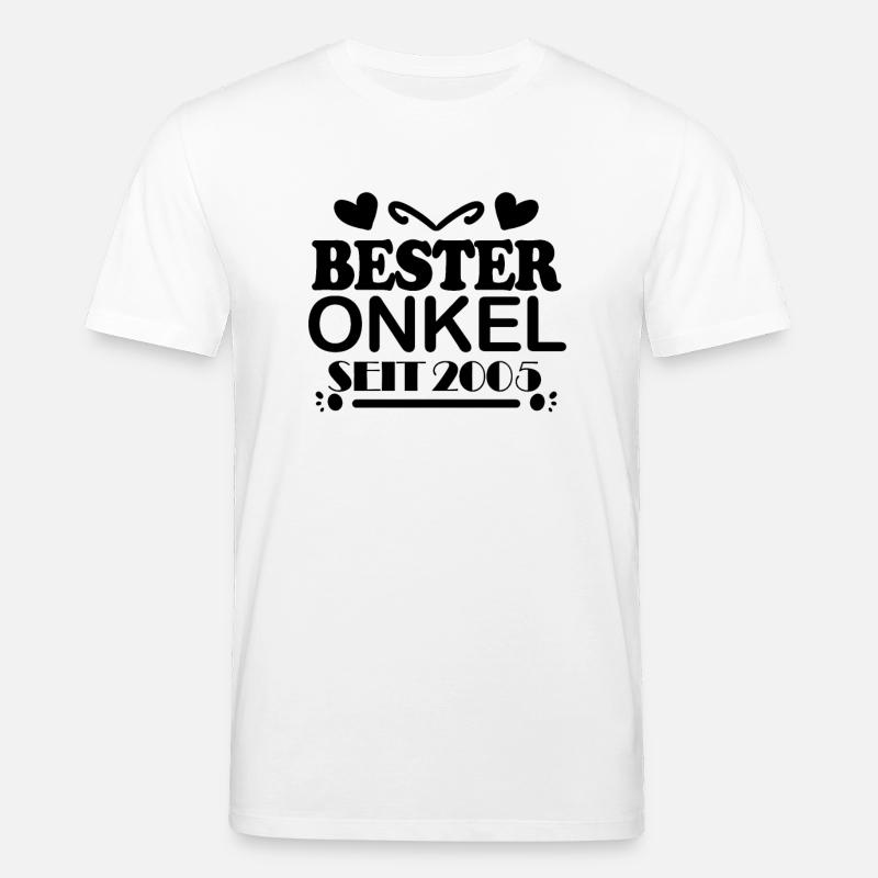 Bester Onkel seit 2005 - Stanley/Stella Unisex Bio-T-Shirt CREATOR  - Weiß