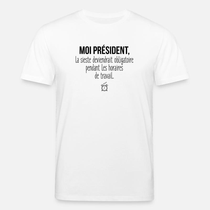 La sieste deviendrait... - T-shirt bio CREATOR Stanley/Stella Unisexe - blanc