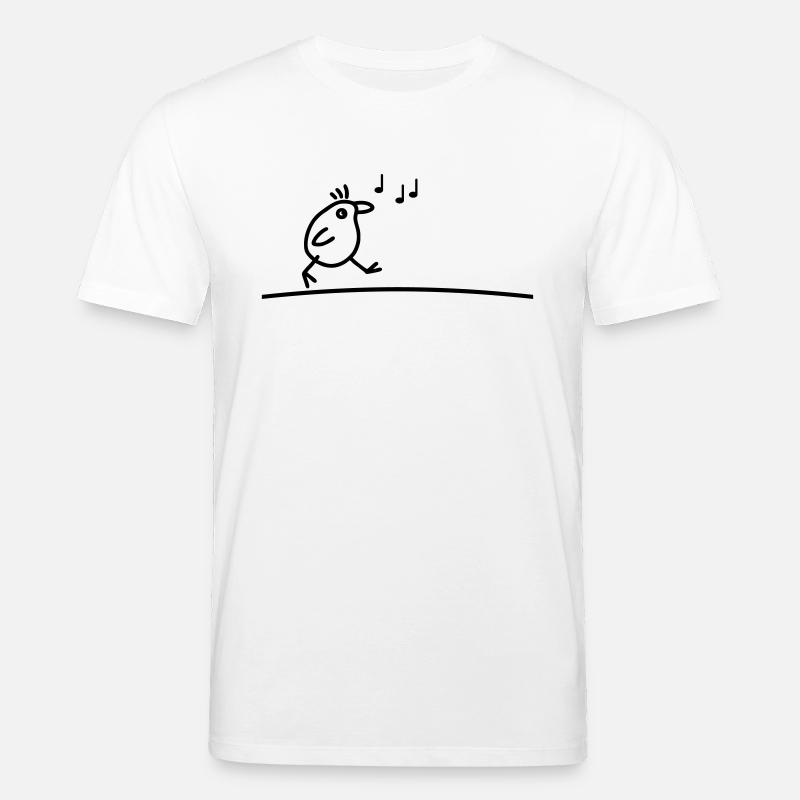 Singender Vogel - Stanley/Stella Unisex Bio-T-Shirt CREATOR  - Weiß
