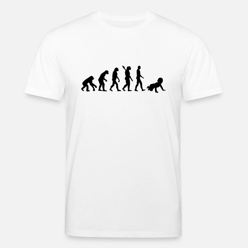 Évolution Bébé - T-shirt bio CREATOR Stanley/Stella Unisexe - blanc