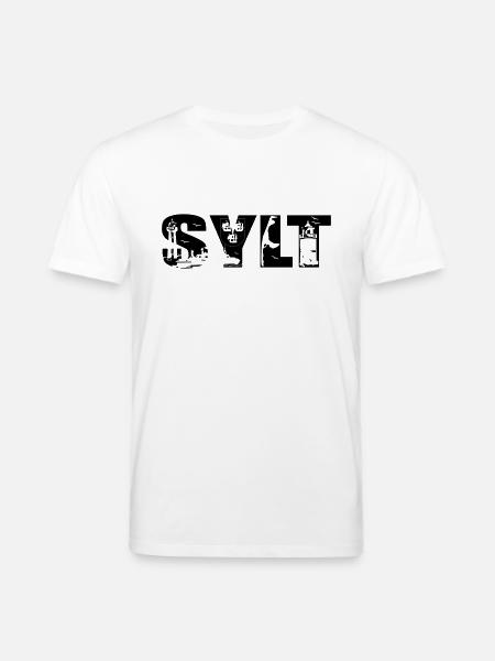 Sylt Skyline - Stanley/Stella Unisex Bio-T-Shirt CREATOR - Weiß