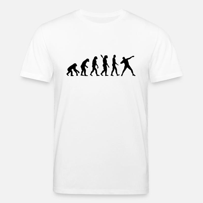 Évolution Lancer du poids - T-shirt bio CREATOR Stanley/Stella Unisexe - blanc