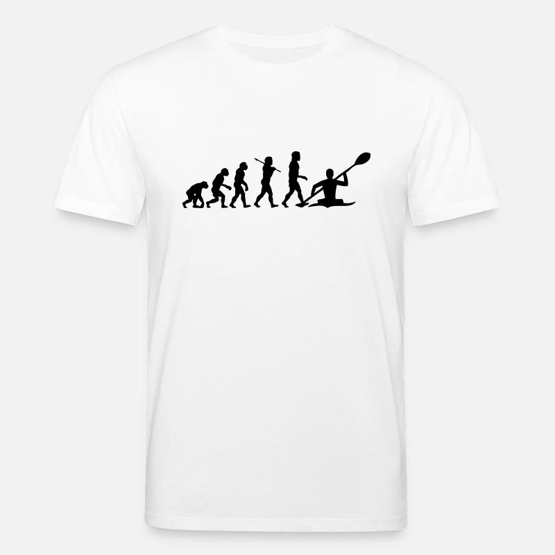 Kayaking - Kayak Evolution - T-shirt bio CREATOR Stanley/Stella Unisexe - blanc