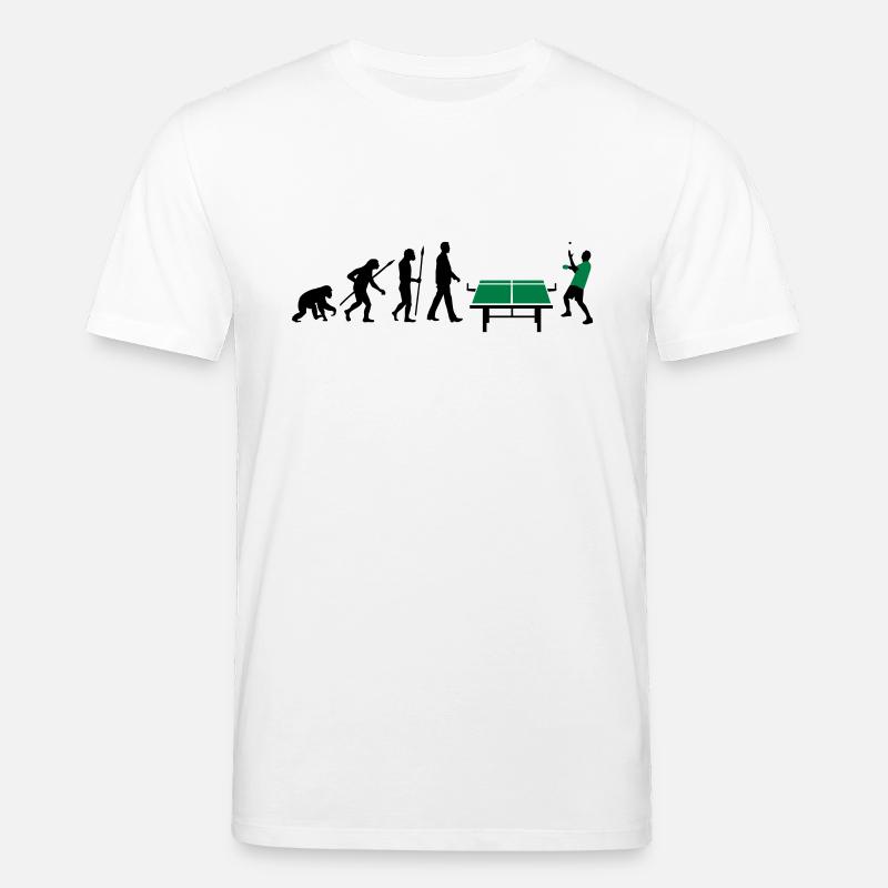 evolution_table_tennis_072012_a_2c - T-shirt bio CREATOR Stanley/Stella Unisexe - blanc