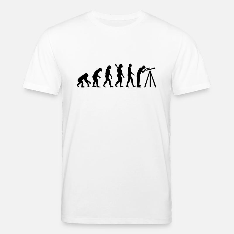 Évolution Astronomie - T-shirt bio CREATOR Stanley/Stella Unisexe - blanc