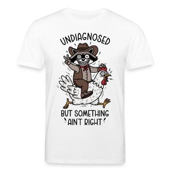 Undiagnosed but something ain't right - Stanley/Stella Unisex Bio-T-Shirt CREATOR  - Weiß - Vorne - Alina (178cm) & Michal (187cm)