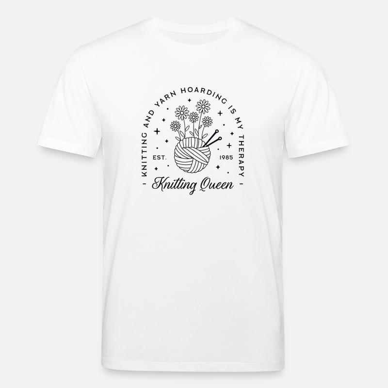 Stricker Humor Strickgarn - Stanley/Stella Unisex Bio-T-Shirt CREATOR  - Weiß