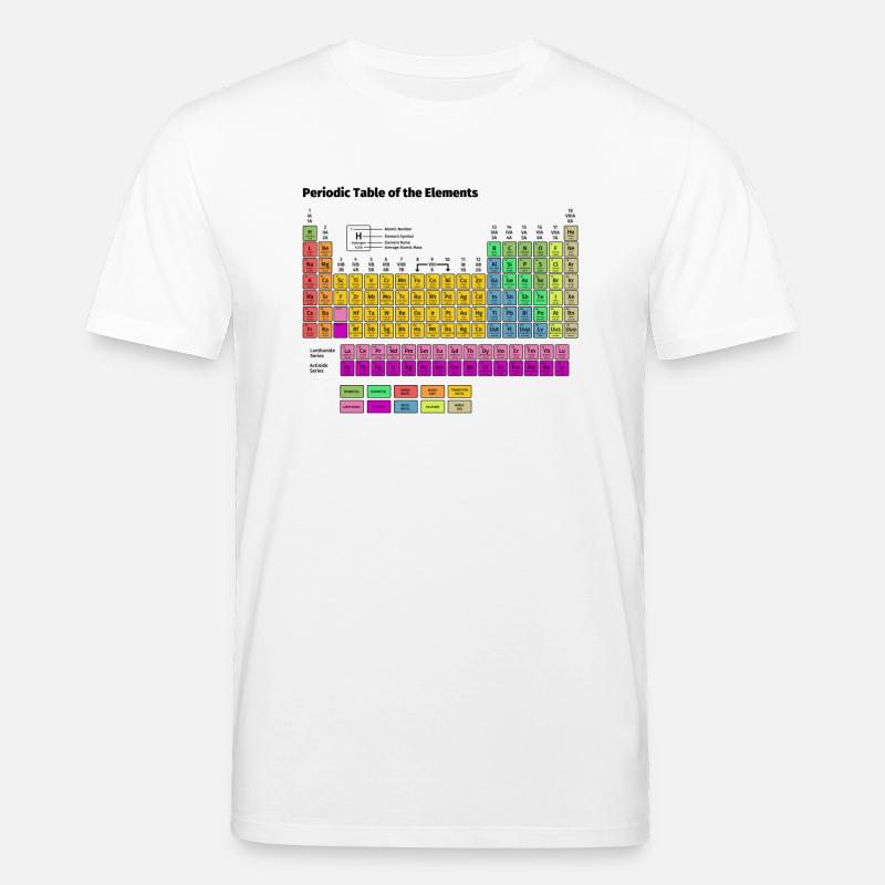 Periodensystem der Elemente - Stanley/Stella Unisex Bio-T-Shirt CREATOR  - Weiß