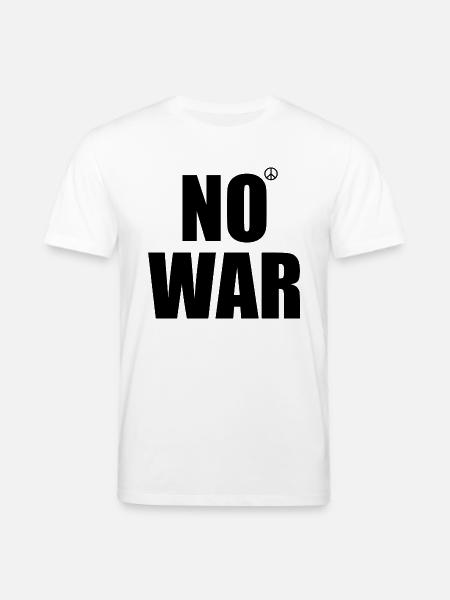 No war - Stanley/Stella CREATOR Unisex Organic T-Shirt - white