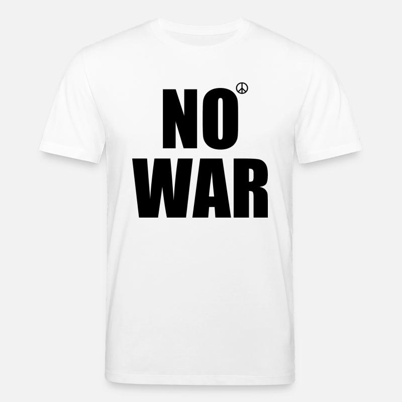 No war - T-shirt bio CREATOR Stanley/Stella Unisexe - blanc