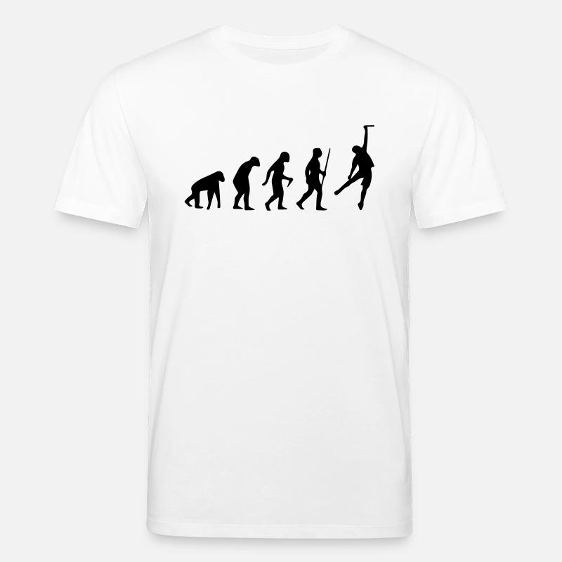 KLETTERN EVOLUTIONSTHEORIE SHIRT - Stanley/Stella Unisex Bio-T-Shirt CREATOR  - Weiß