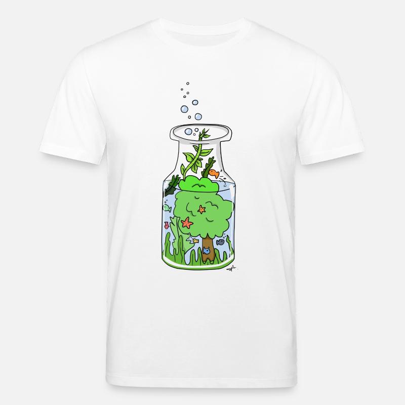 Natur Flasche - Stanley/Stella Unisex Bio-T-Shirt CREATOR  - Weiß