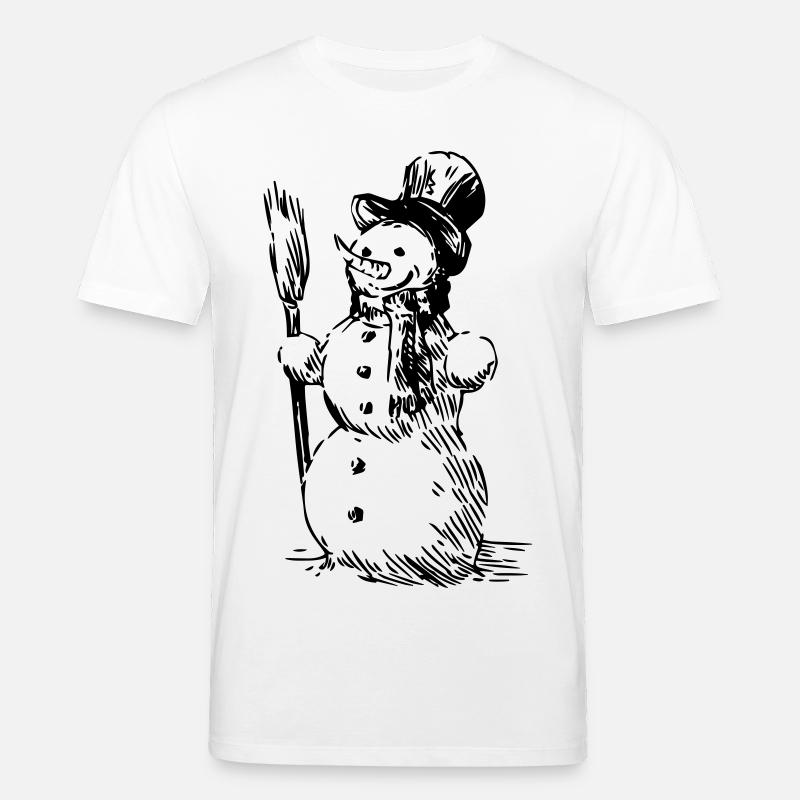 Schneemann - Stanley/Stella Unisex Bio-T-Shirt CREATOR  - Weiß