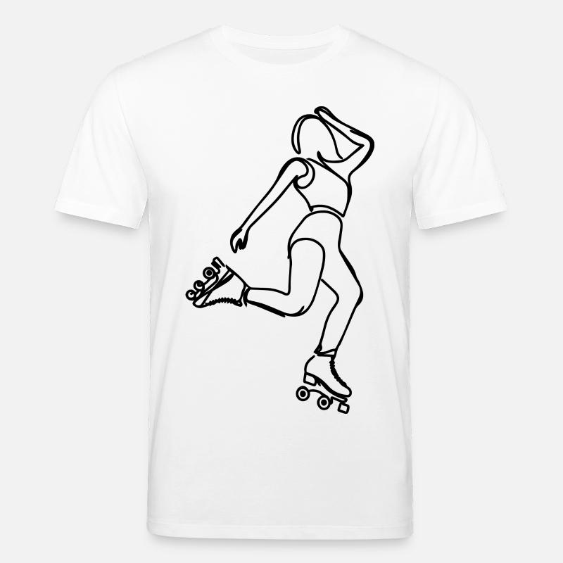 Rollschuh Mädchen - Stanley/Stella Unisex Bio-T-Shirt CREATOR  - Weiß