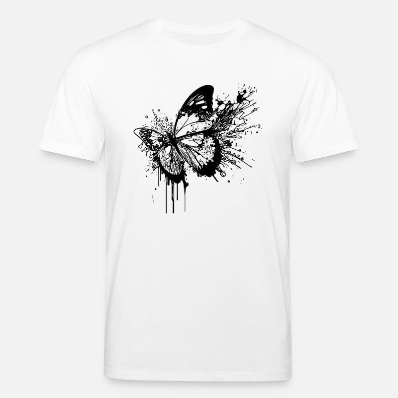 Splash Tattoo Tinte Schmetterling - Stanley/Stella Unisex Bio-T-Shirt CREATOR  - Weiß
