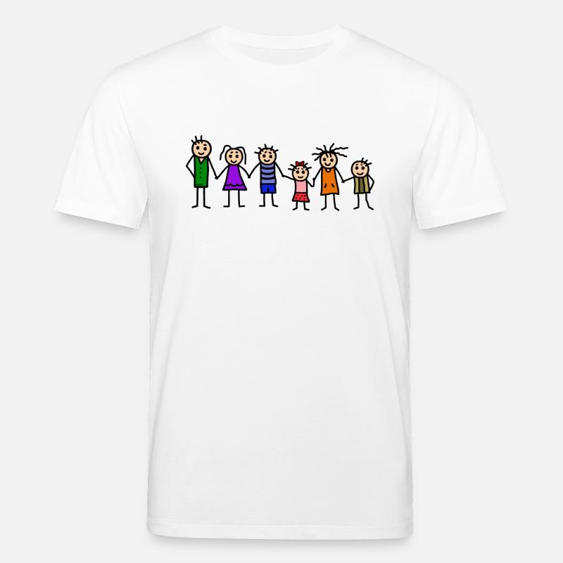 Famille avec beaucoup d'enfants - T-shirt bio CREATOR Stanley/Stella Unisexe - blanc