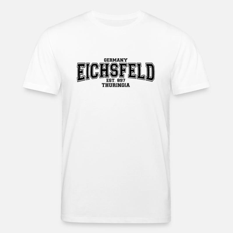 Eichsfeld Est. 897 Black - Stanley/Stella Unisex Bio-T-Shirt CREATOR  - Weiß