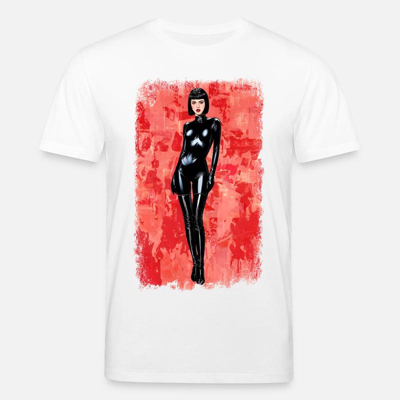 Latex Noir Distressed-Edition - Stanley/Stella Unisex Bio-T-Shirt CREATOR  - Weiß