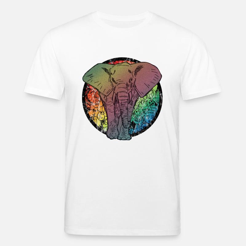 Elefant Comic - Stanley/Stella Unisex Bio-T-Shirt CREATOR  - Weiß