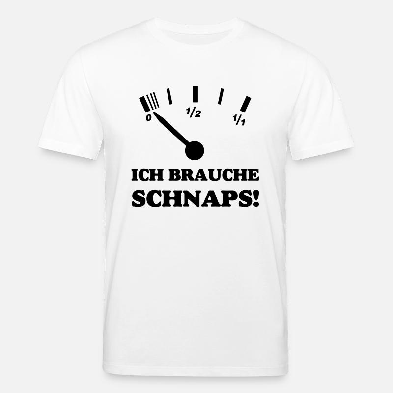 ICH BRAUCHE SCHNAPS - Stanley/Stella Unisex Bio-T-Shirt CREATOR  - Weiß