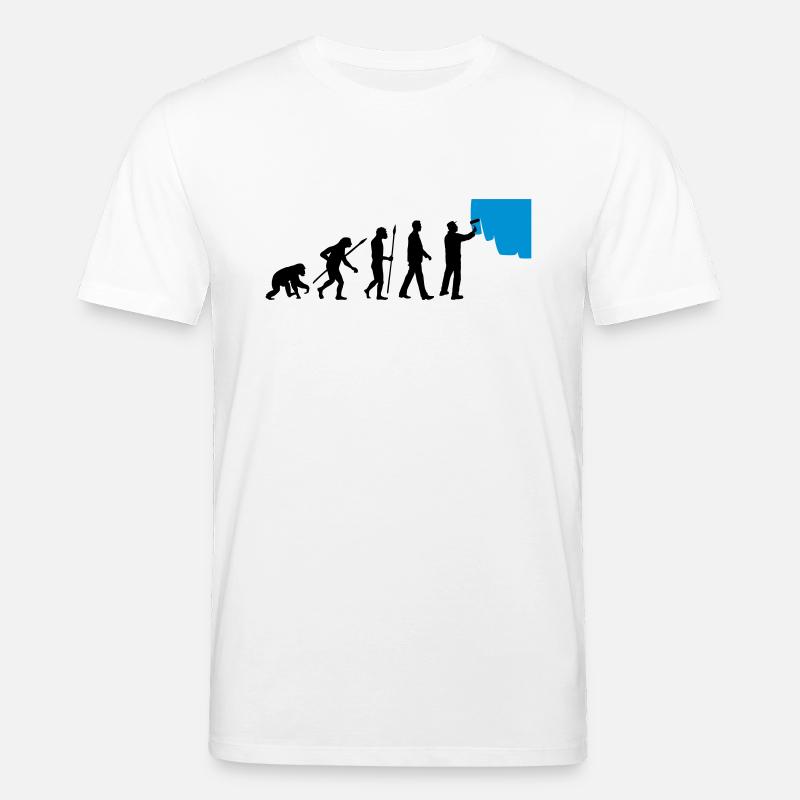 evolution_painters_062012_a_2c - Stanley/Stella CREATOR Unisex Organic T-Shirt - white