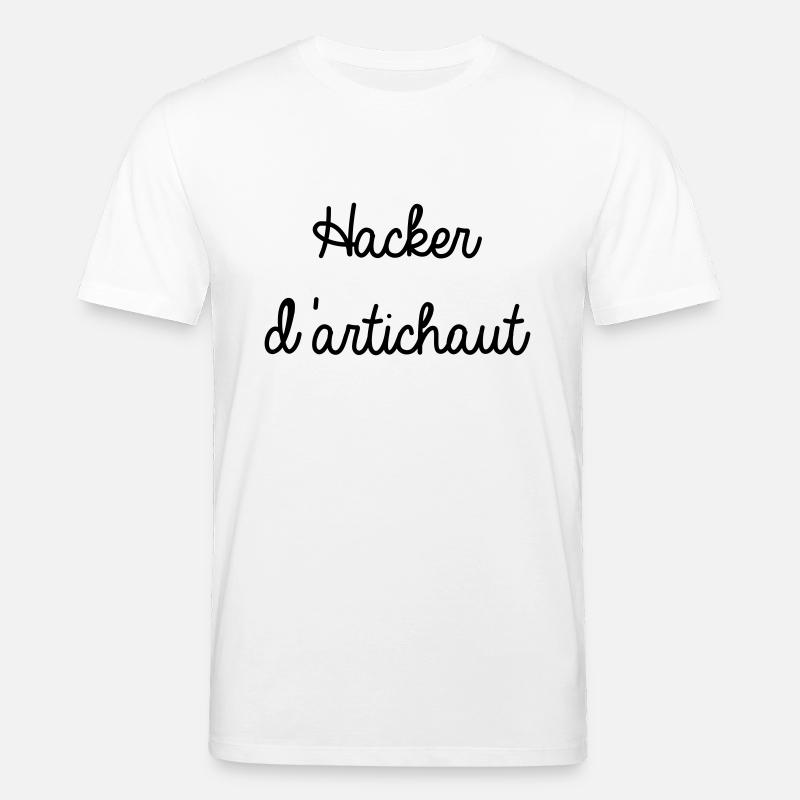 hacker d'artichaut - T-shirt bio CREATOR Stanley/Stella Unisexe - blanc