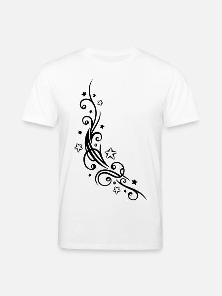 Ornement de tatouage tribal avec des étoiles. - T-shirt bio CREATOR Stanley/Stella Unisexe - blanc