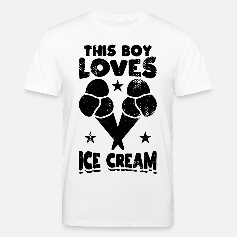 Eiscreme Junge - Stanley/Stella Unisex Bio-T-Shirt CREATOR  - Weiß