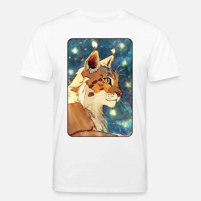 Luchs im Profil - Stanley/Stella Unisex Bio-T-Shirt CREATOR  - Weiß