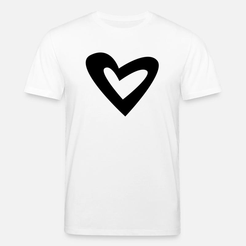 Herz - Stanley/Stella Unisex Bio-T-Shirt CREATOR  - Weiß