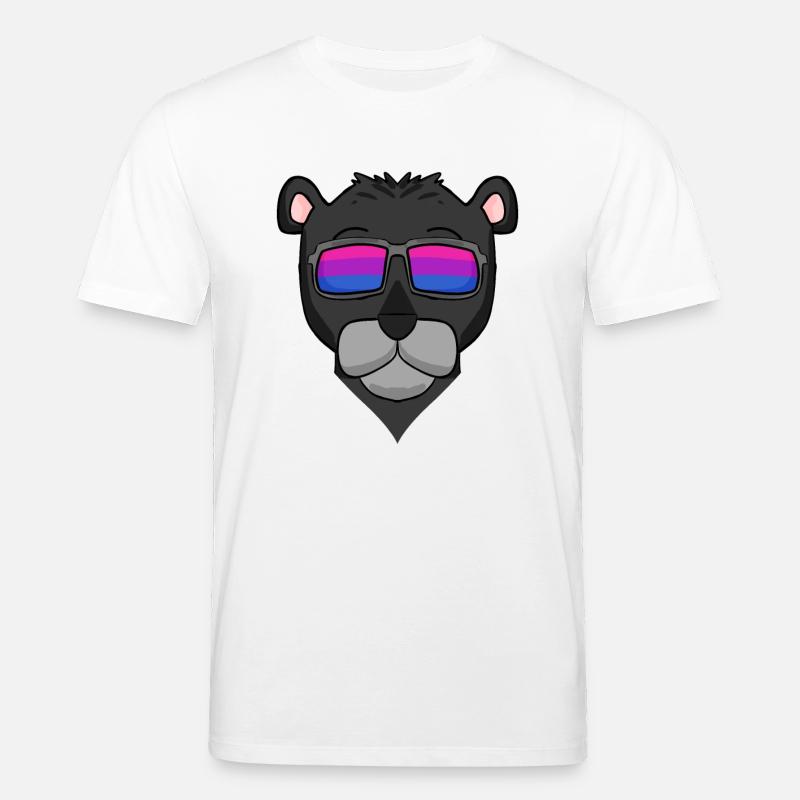 Bisexuell Schwarzer Panther Geschenk - Stanley/Stella Unisex Bio-T-Shirt CREATOR  - Weiß