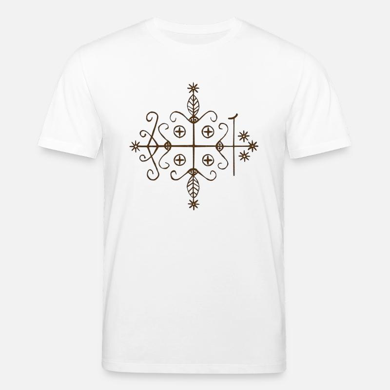 Voodoo - Veve Papa Legba - Stanley/Stella Unisex Bio-T-Shirt CREATOR  - Weiß