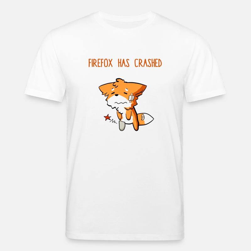 Firefox has crashed - T-shirt bio CREATOR Stanley/Stella Unisexe - blanc