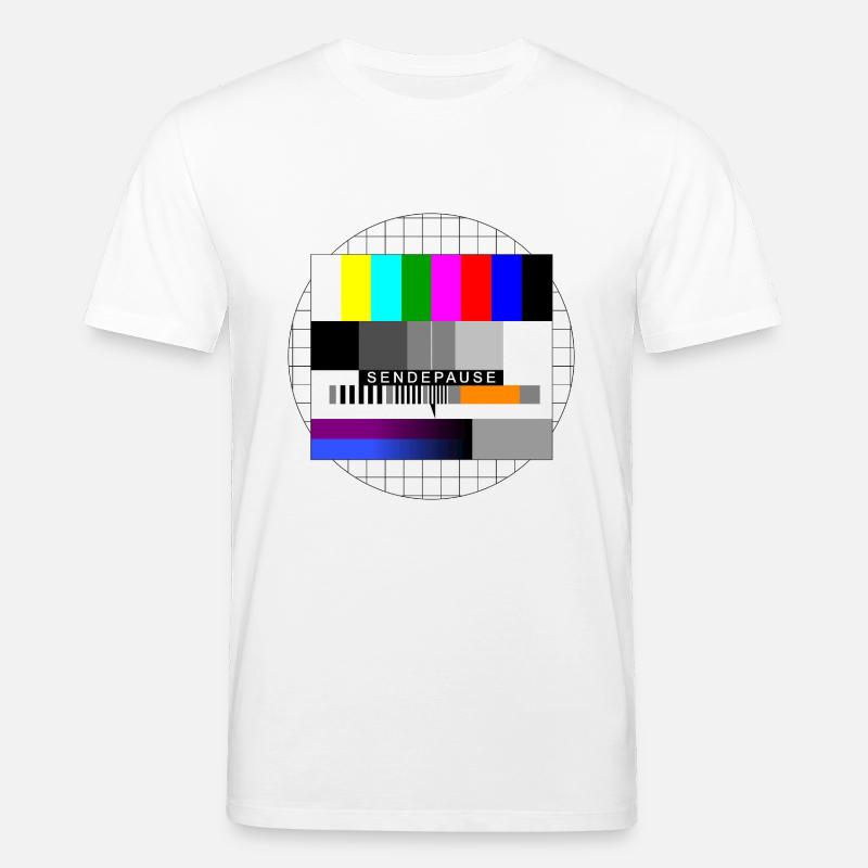 Sendeschluss Sendepause Testbild - Stanley/Stella Unisex Bio-T-Shirt CREATOR  - Weiß