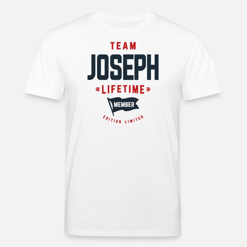 Team Joseph Lebenslanges Mitglied Lustiger Name Joseph - Stanley/Stella Unisex Bio-T-Shirt CREATOR - Weiß