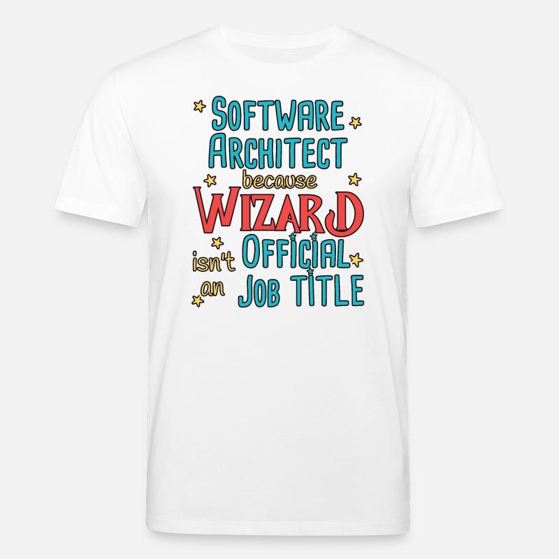 Software Architect Wizard Software Architektur - Stanley/Stella Unisex Bio-T-Shirt CREATOR  - Weiß