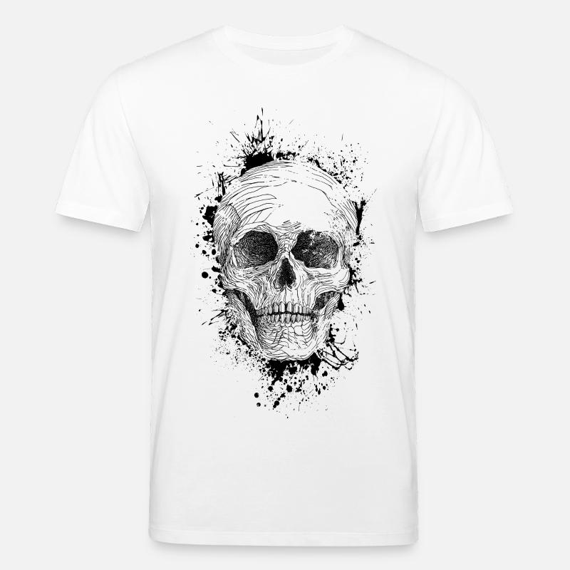 Crâne - T-shirt bio CREATOR Stanley/Stella Unisexe - blanc