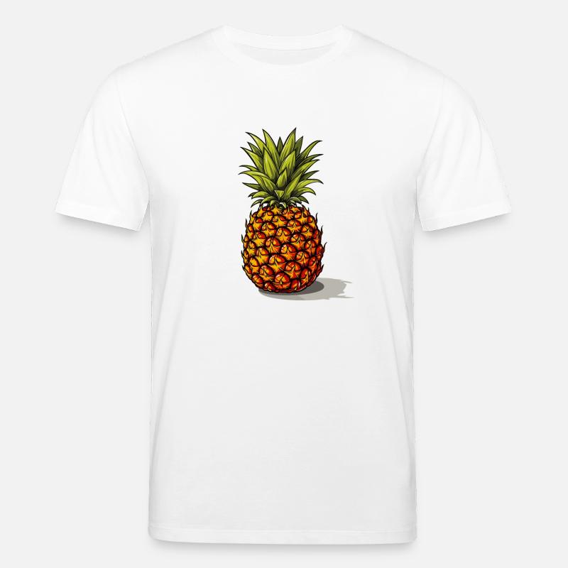 Ananas - Illustration - Stanley/Stella Unisex Bio-T-Shirt CREATOR  - Weiß