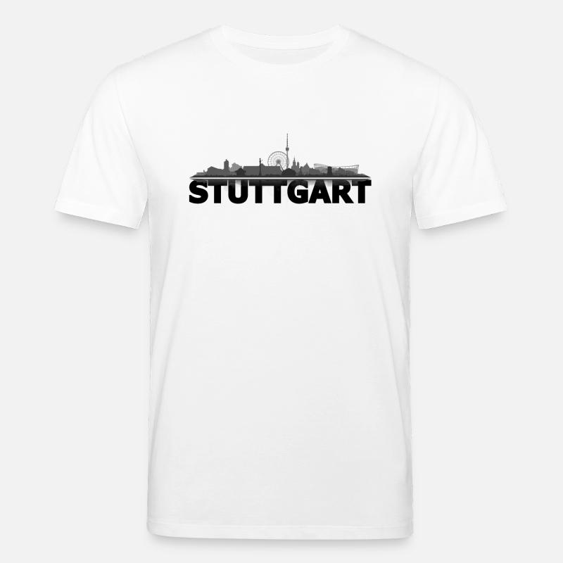 stuttgart_dunkel - Stanley/Stella Unisex Bio-T-Shirt CREATOR  - Weiß