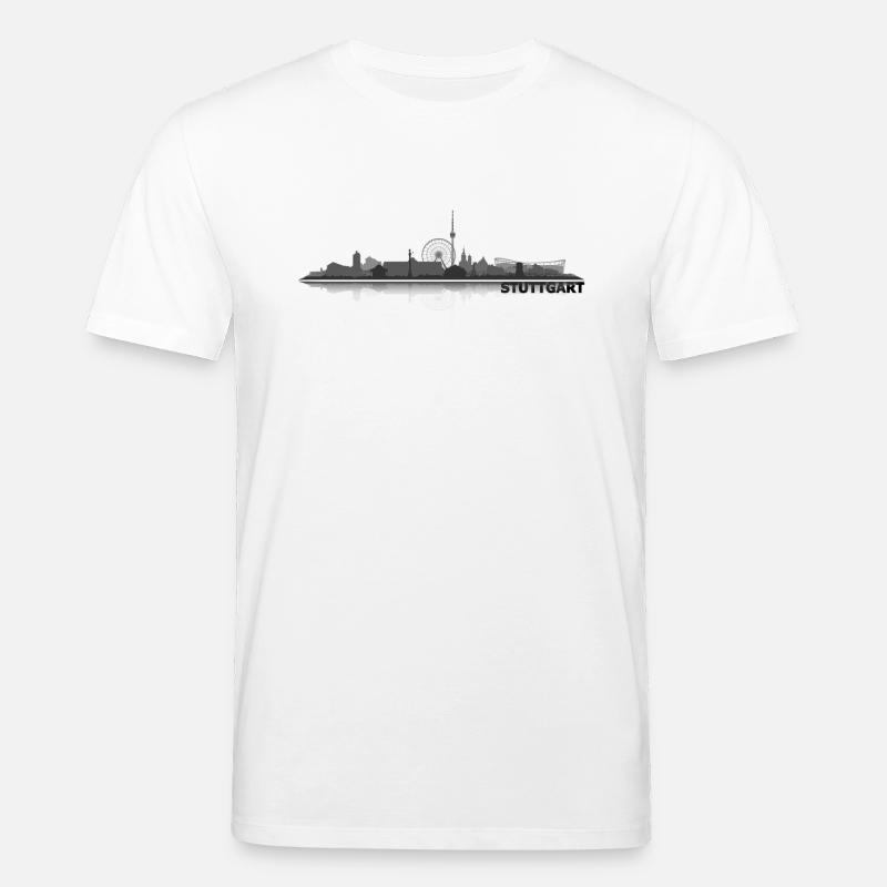 stuttgart_dunkel - Stanley/Stella Unisex Bio-T-Shirt CREATOR  - Weiß