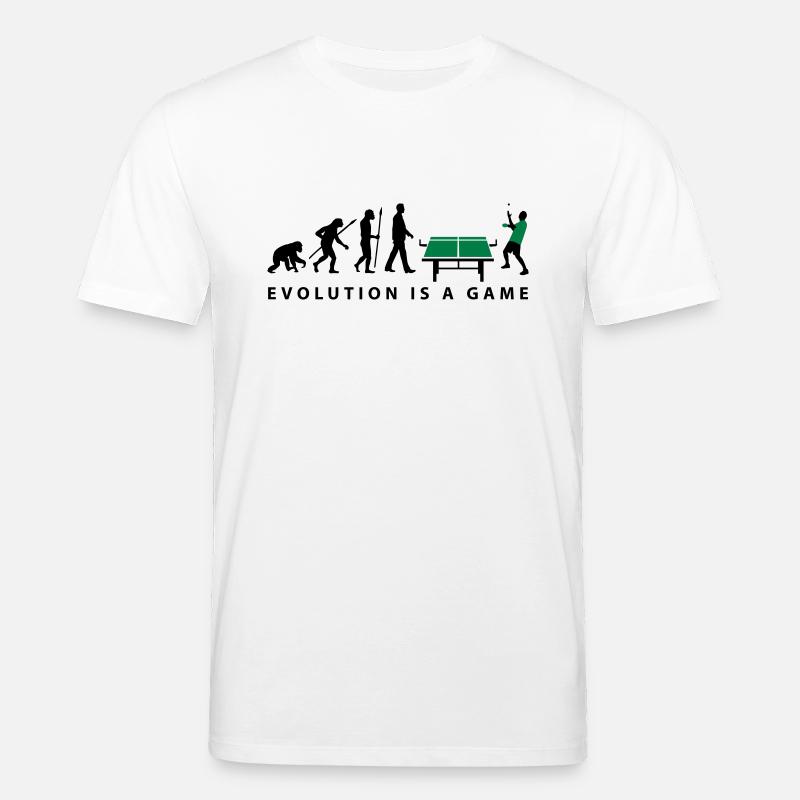 evolution_table_tennis_072012_c_2c - T-shirt bio CREATOR Stanley/Stella Unisexe - blanc