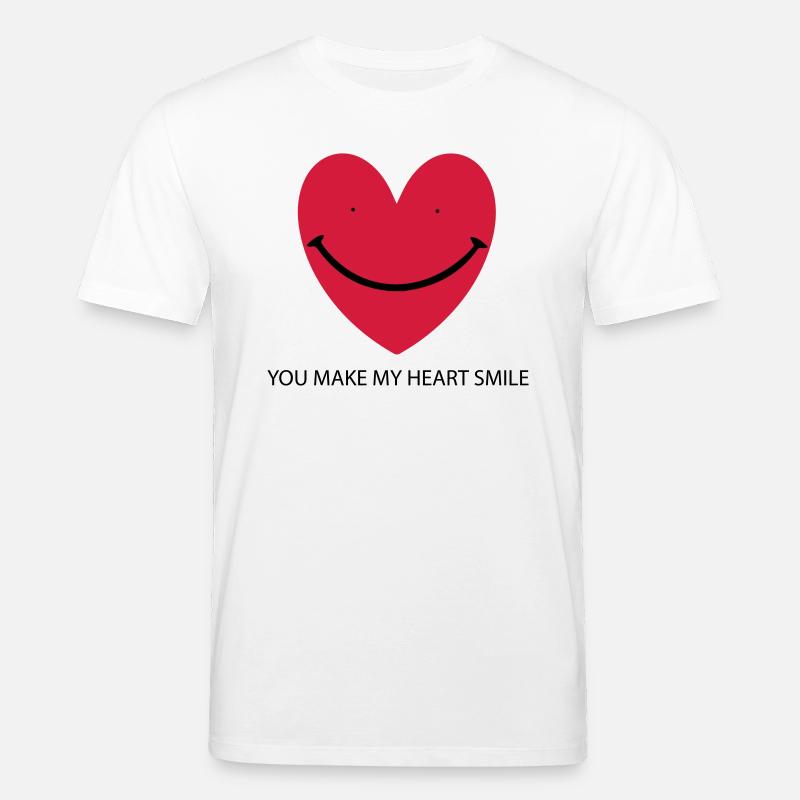Heart Smile - Stanley/Stella Unisex Bio-T-Shirt CREATOR  - Weiß